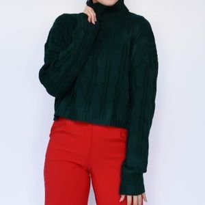 turtleneck sweater black size M
